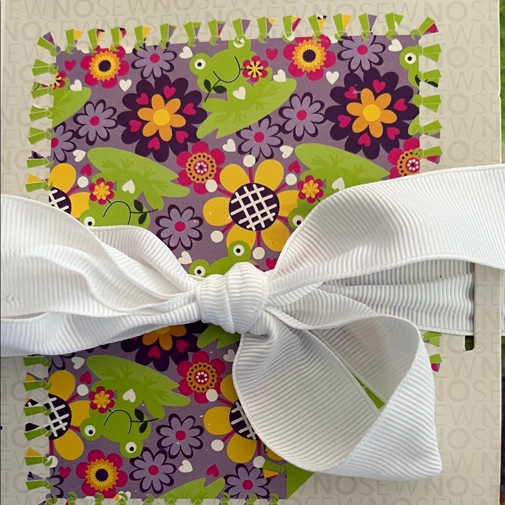 Jo Ann’s Colorful No Sew Throw Kit 48” x 70 “